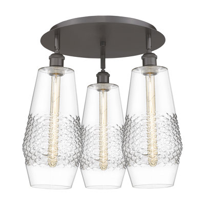 Plafonnier encastré en verre Betsie