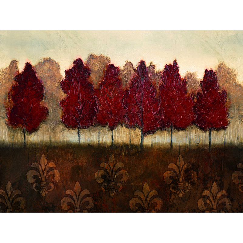 Fleur de lis horizon - reproduction sur toile tendue, H 18 po x l 24 po