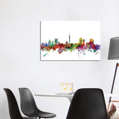 Auckland, New Zealand Skyline by Michael Tompsett - Wrapped Canvas Gallery-Wrapped Canvas Giclée