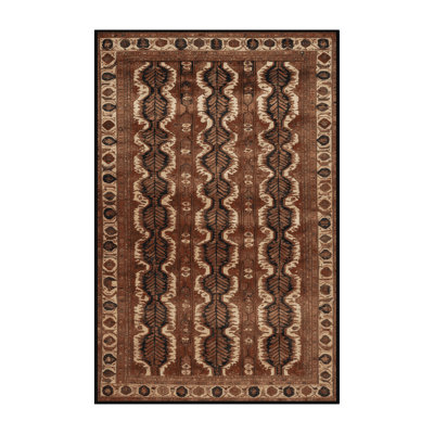 Tapis brun lavable à la machine