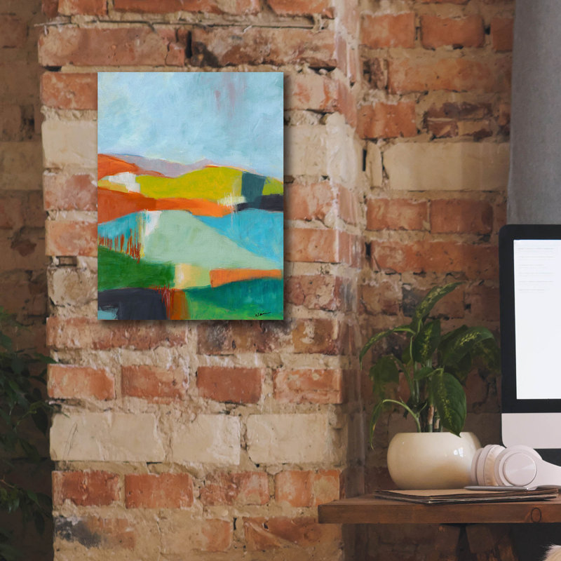 «North Bay Hills» par Jan Weiss, art mural sur toile, H 16 po x l 12 po x P 0,75 po