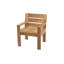Chaise de salle à manger d'extérieur en teck Pacific (ensemble de 2)-103692409