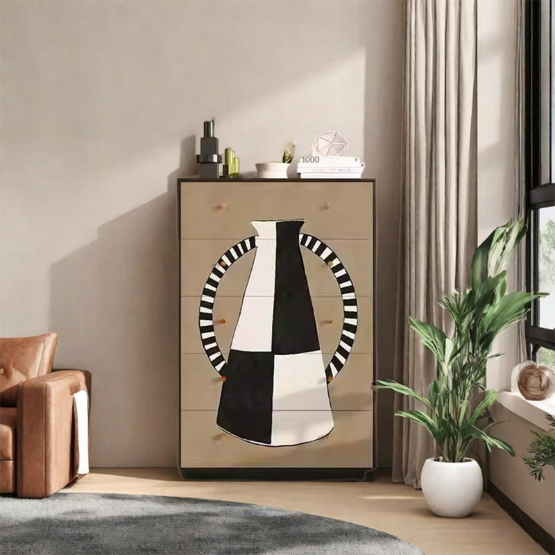 Armoire de rangement en pin avec tiroirs spacieux