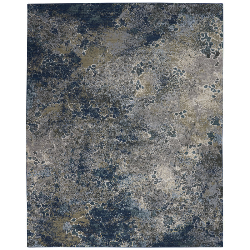 Tapis bleu Adriana, Rectangle 8 pi 6 po x 11 pi 6 po