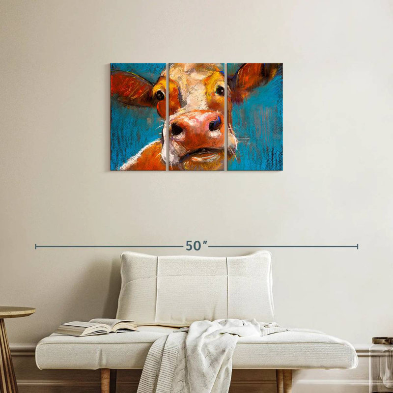 Yellow Cow, 20" H x 33" W