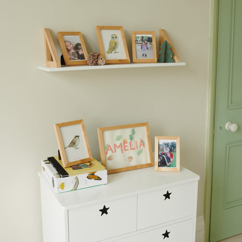 Solid Wood Bracket Shelf, Paint/Natural