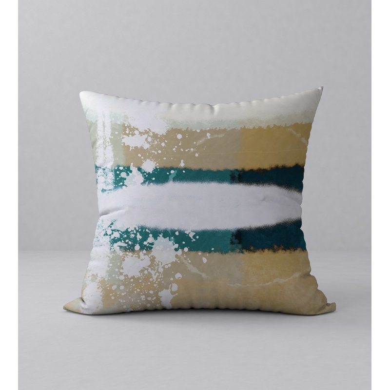 Abstract Throw Pillow, 24" H x 24" W