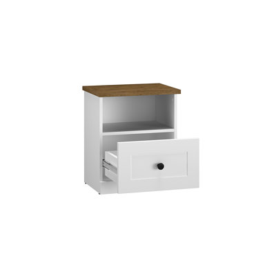 Neli 46cm W Manufactured Wood Bedside Table