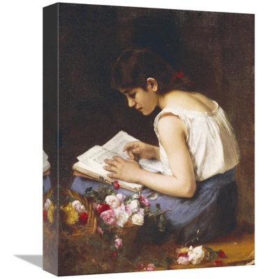 " A Girl Reading " Graphic Art Print
