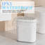 Petite poubelle de salle de bain avec poubelle intelligente sans couvercle 2,6 gallons