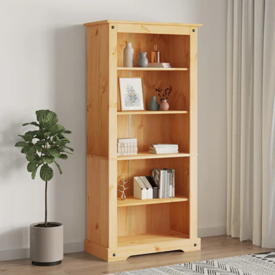 Mexican Pine Corona 170cm H x 80cm W Solid Wood Standard Bookcase