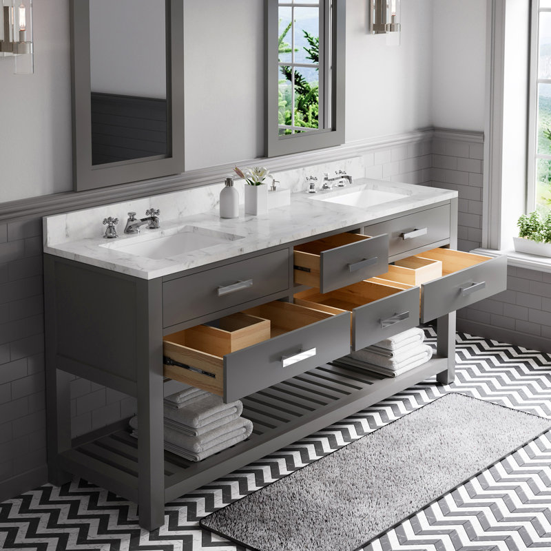 Madalyn 72'' W Vanity, Cashmere Gray