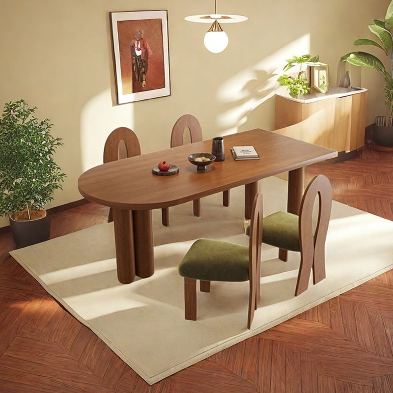 Ensemble de table de salle à manger rétro Vintage, H 29,53 po x L 62,99 po x l 31,5 po