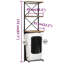 Hermione 9 Bottle Floor Wine Bottle & Glass Rack in White-539832564