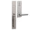 Bravura 973-839 Dummy Montgomery Handleset with Delray Lever in Satin Brass - R