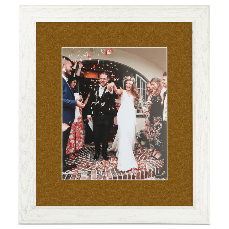 Cadre pour photo simple en bois blanc cassé 3 po x 5 po, Coronado