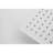 Stainless Steel Bathroom Rainfall Shower Head - High , Water Saving, Self-cleaning, 12x12 In, White With Self-cleaning And Saving Feature Steel, Grace-118768069