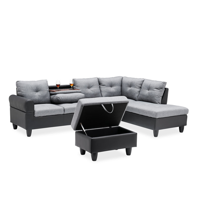 Canapé modulaire rembourré 4 pièces Towonna