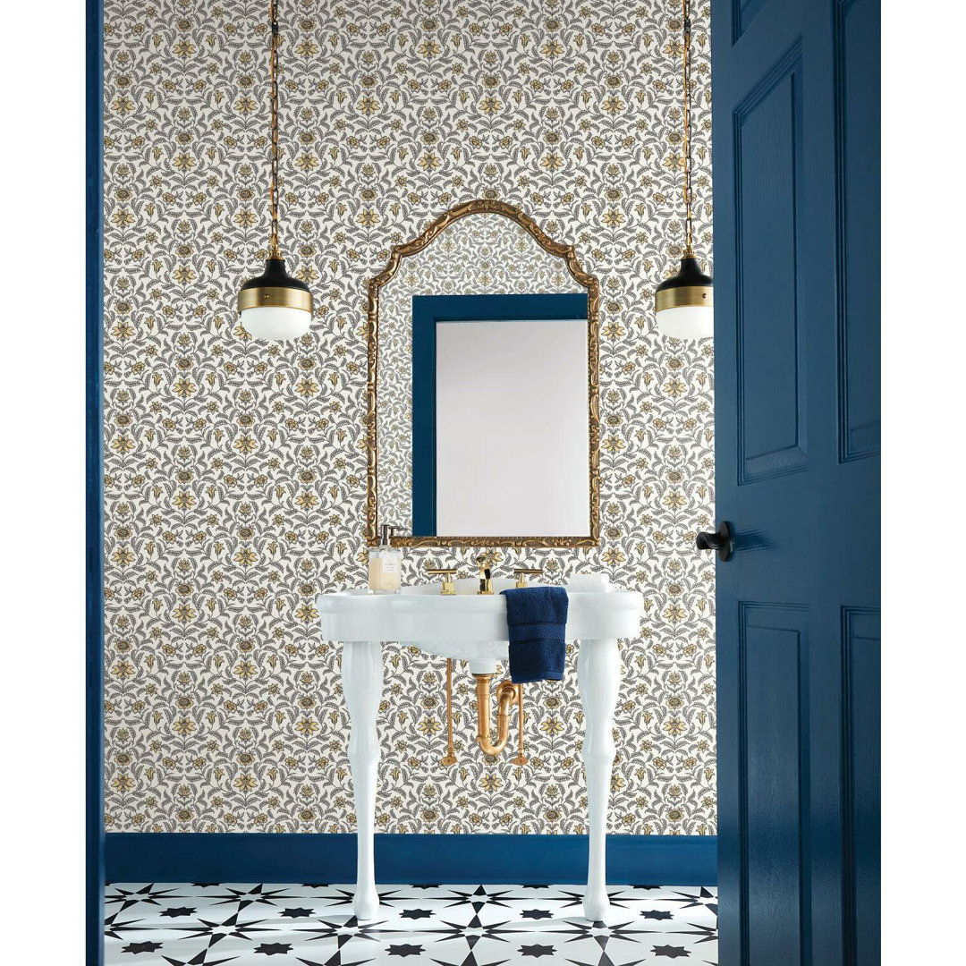 Floral Double Roll York Wallcoverings 