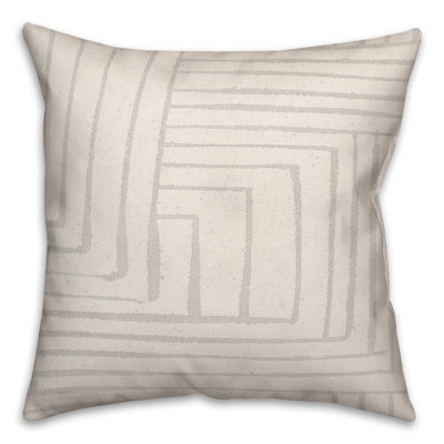 Abstract Outdoor Reversible Throw Pillow