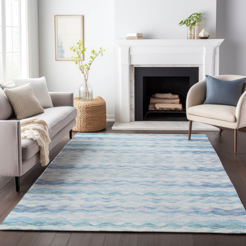 Tapis Cerrito AMF195 lavable à la machine de qualité supérieure, Rectangle 10 pi x 14 pi