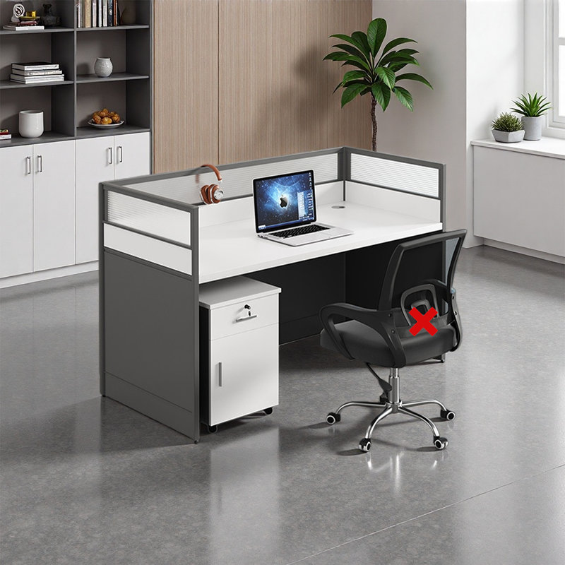Rectangle 1 Person Benching Workstation with Cabin