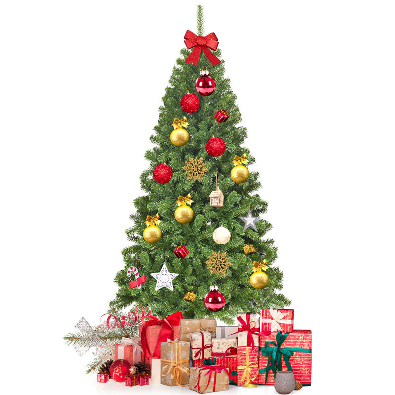 Arbre de Noël vert pin artificiel cachemire, H 6 pi