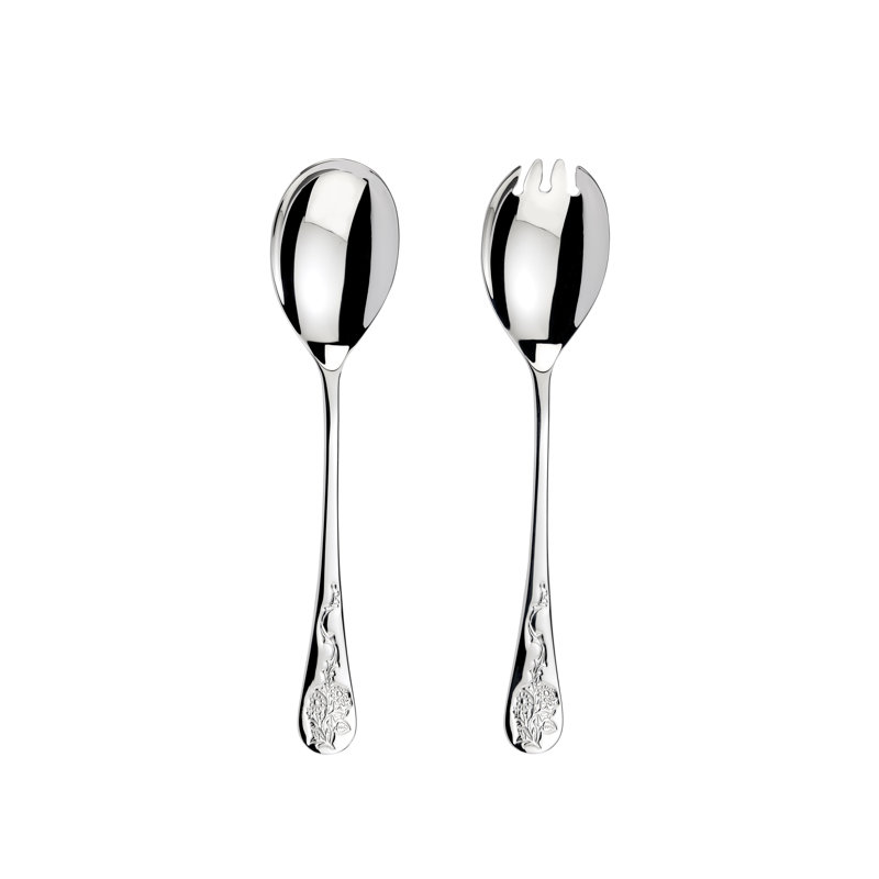 Morris & Co. By Arthur Price Stainless Steel Salad Servers