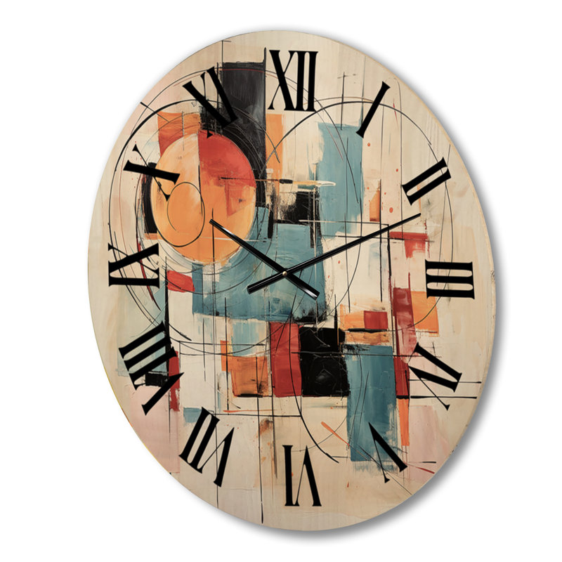 Horloge murale en bois massif Munden, Grand