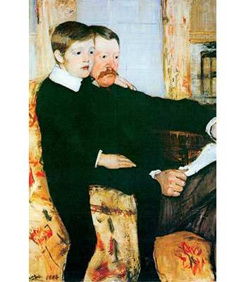 " Alexander Cassatt And Robert Kelso Cassatt " by Mary Cassatt