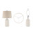 Ensemble de lampes de table en céramique 23 po Craigfad