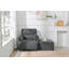 Oversized Chair W/Storage Ottoman
