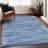 Premium Machine Washable Prisco Blue Rug-334810325