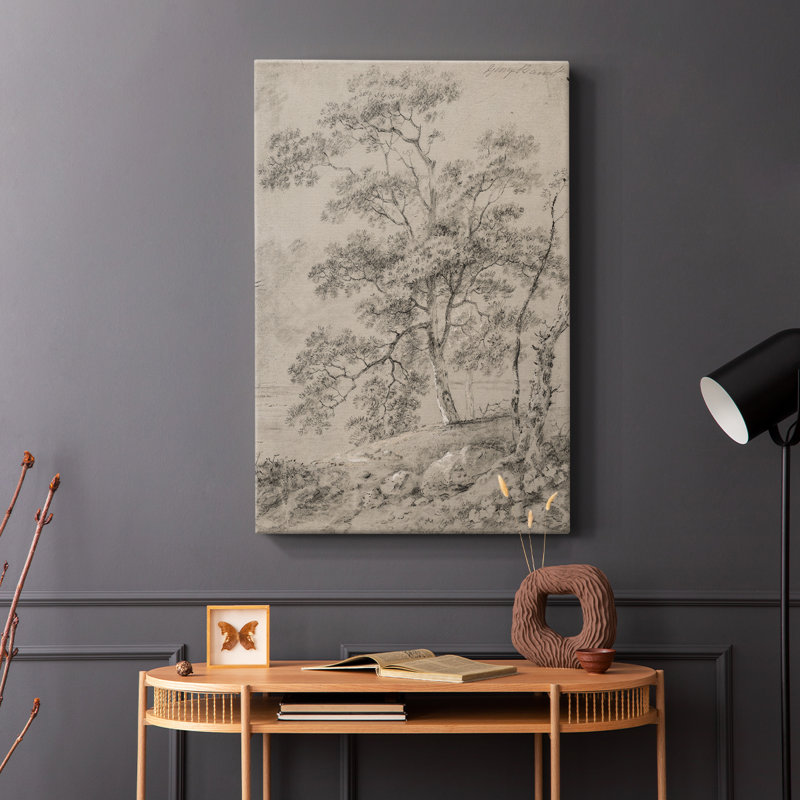 Croquis rétro Lxxxvi - Galas enveloppés de galerie, H 18 po x l 12 po