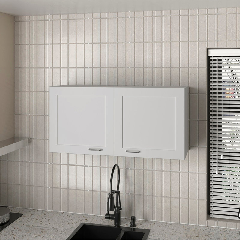 Armoire murale Utica, cuisine, Blanc