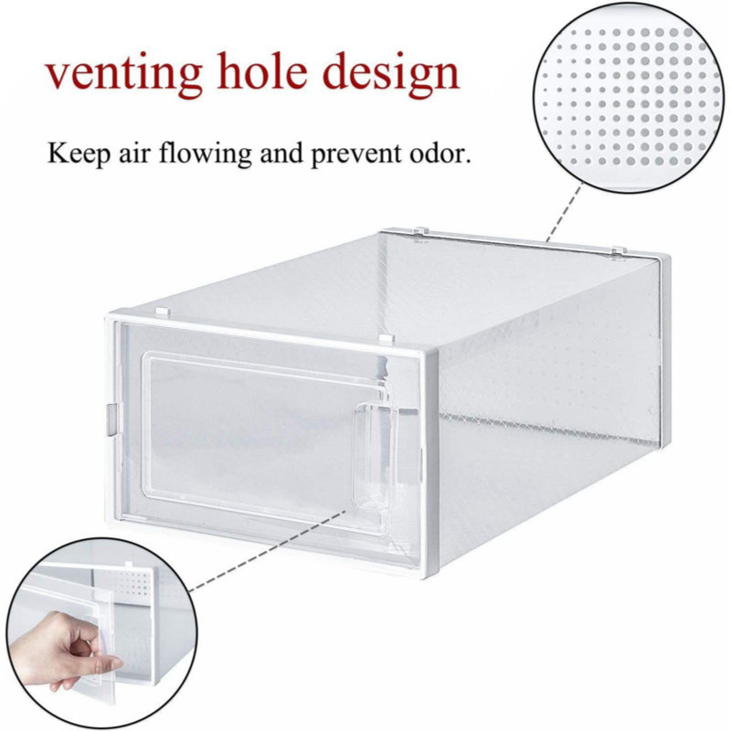 Waddington 8 Pair Stackable Shoe Storage Box