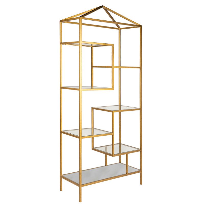 84" H x 36" W Metal Etagere Bookcase