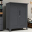 Armoire à outils en acier de 47 po de hauteur pour le garage, l'entrepôt, le sous-sol de la maison - Compartiments spacieux, atelier de métal polyvalent, solutions de rangement polyvalentes et polyvalentes