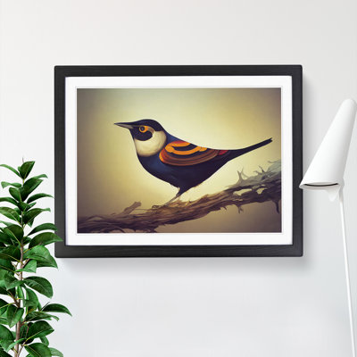 Compelling Bird 1 Piece Single Picture Frame Wall Art