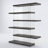 Mechteld Geometric Glass Bookcase