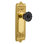 Egg & Dart Plate with Crystal Black Door Knob