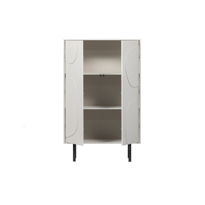 Valdis Solid Wood Rectangle Accent Cabinet