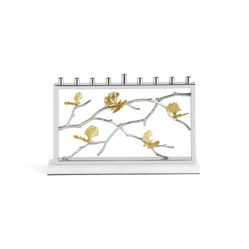Butterfly Ginkgo Menorah