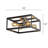 Valenzuela 4 - Light 15" Dimmable Square Flush Mount