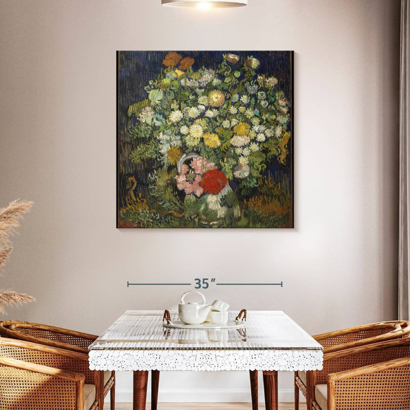 Bouquet de fleurs Harnek dans un vase, H 39 po x l 39 po