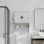 Armoire murale de salle de bain avec portes-853982857