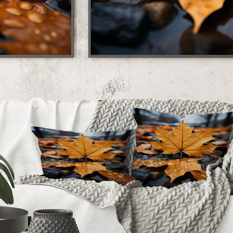 Coussin Leaves In Autumn Collage I - Leaves