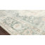 Tapis oriental bleu sarcelle / ivoire-417931629