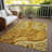 Carmina Orange Washable Indoor-Outdoor Rug - -363455376