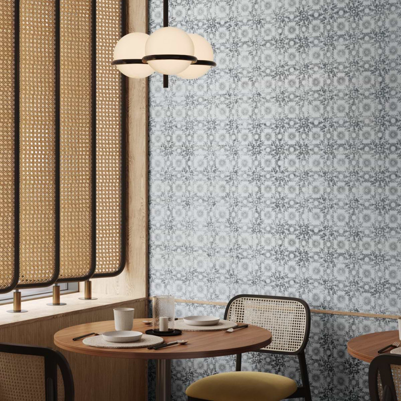 Paula Purroy Talia 5x5 Matte Ceramic Tile, Cala Blue